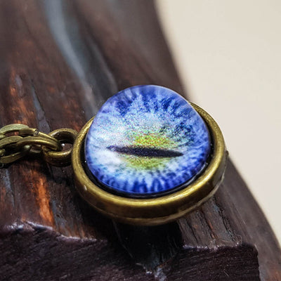 Glass Sphere Miniature Eye Necklace