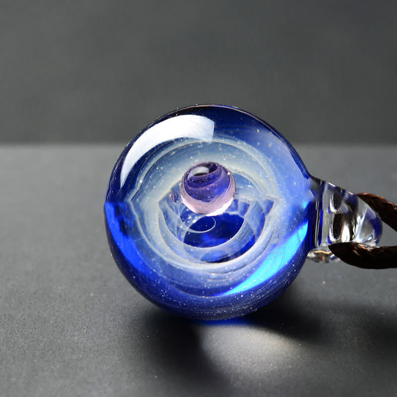 Cosmic Nebula Element Glass Necklace