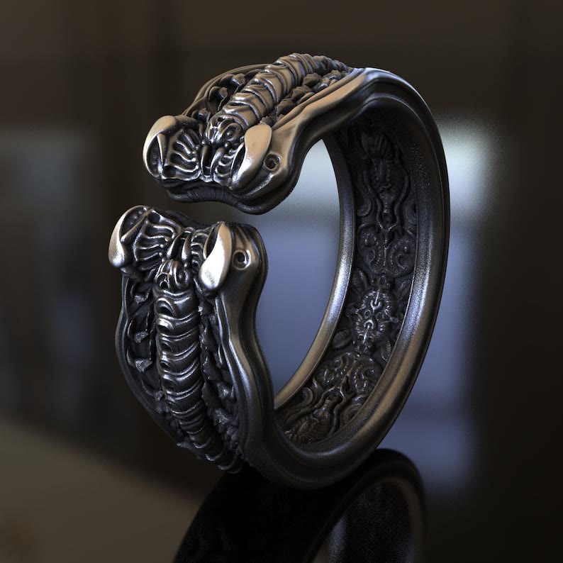 925 Silver Unique Scorpion Handmade Adjustable Ring