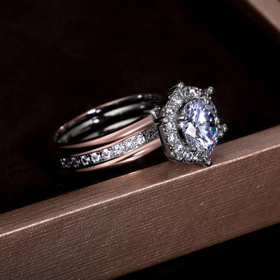 Elegant Mozambique Diamond Rose Gold Ring