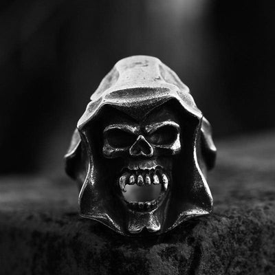 Men's Punk Death Skull Ring