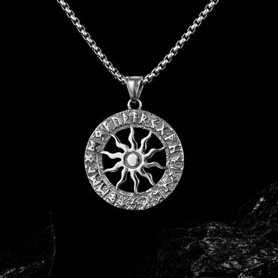 Vintage Sun Wheel Flower Necklace