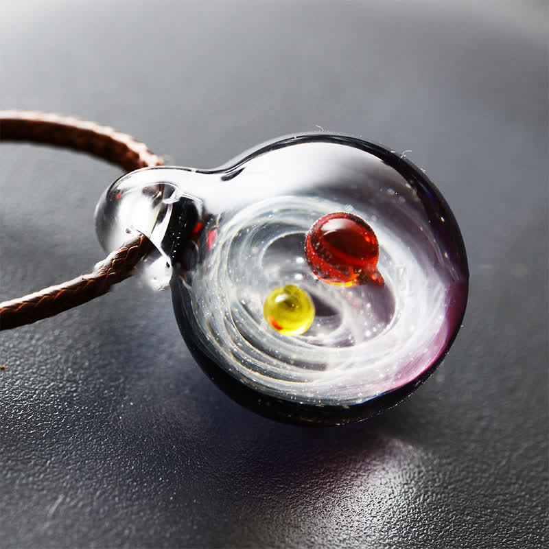 Cosmic Nebula Element Glass Necklace