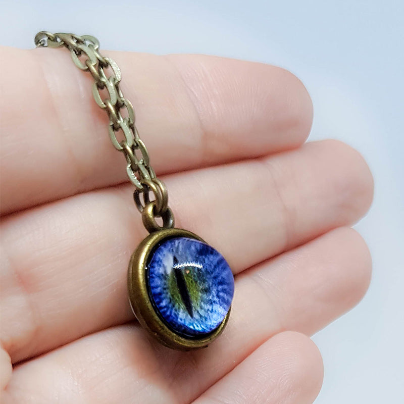 Glass Sphere Miniature Eye Necklace