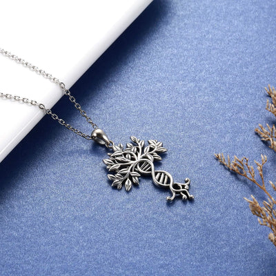 Sterling Silver DNA Tree of Life Necklace