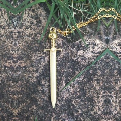 "Sword of Damocles" - Glow in The Dark Sword Necklace