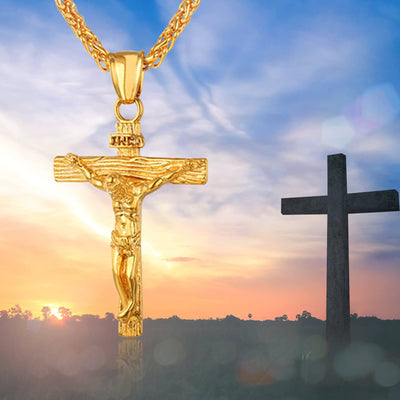 "Life Of Christ" Jesus Cross Necklace