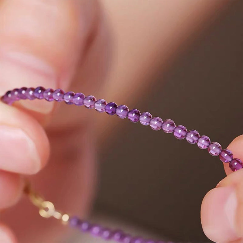 Olivenorma Purple Sunset - Uruguay Amethyst Healing Gemstone Bracelet