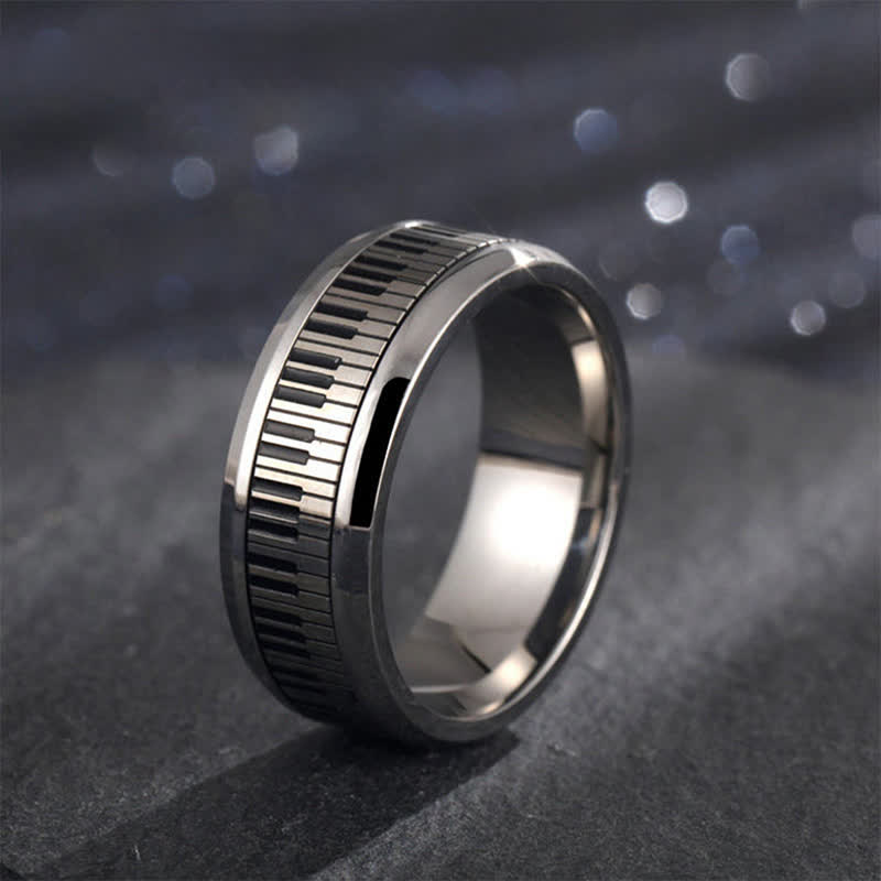 Spinner Music Piano Keyboard Ring