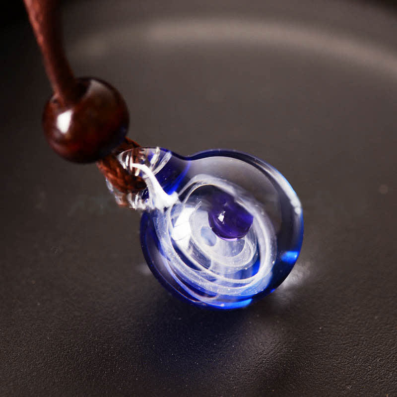 Cosmic Nebula Element Glass Necklace