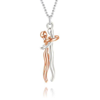 FREE Today:  Couple Love Hug Dance Necklace