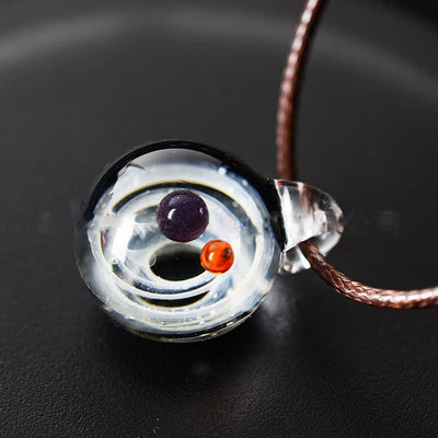 Cosmic Nebula Element Glass Necklace