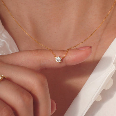 Dainty Shiny Zircon Elegant Necklace