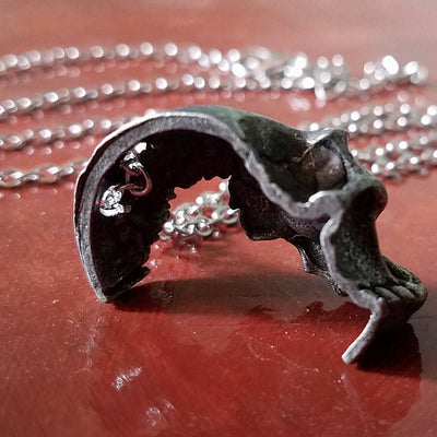 Unique Fractured Skull Necklace