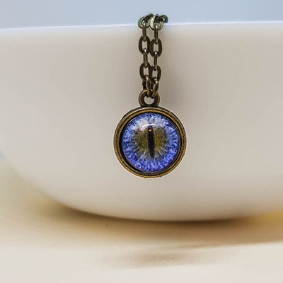 Glass Sphere Miniature Eye Necklace