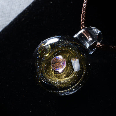 Cosmic Nebula Element Glass Necklace