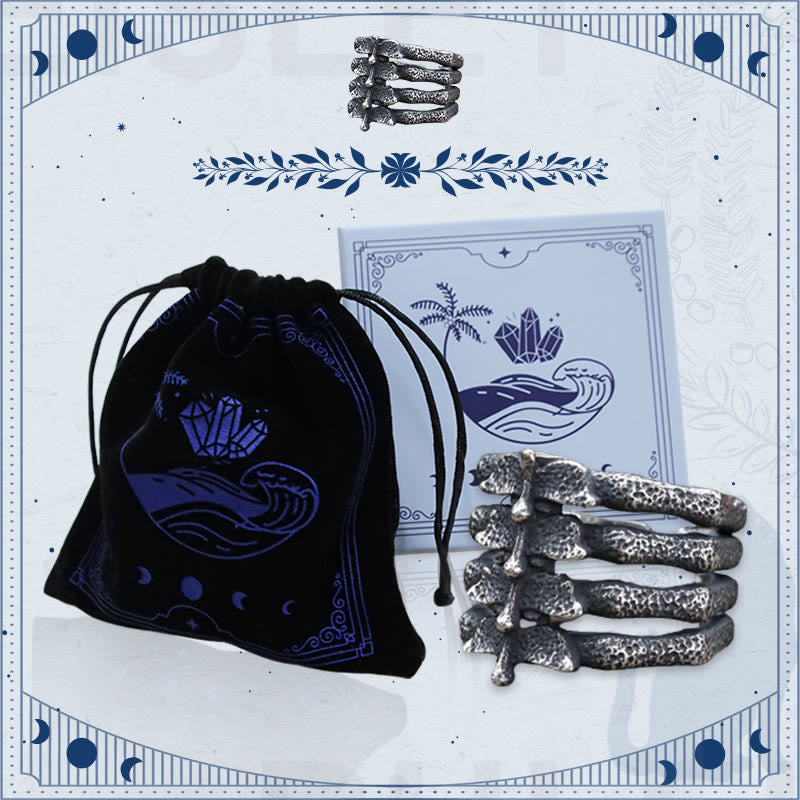 Retro Vertebral Stainless Steel Ring