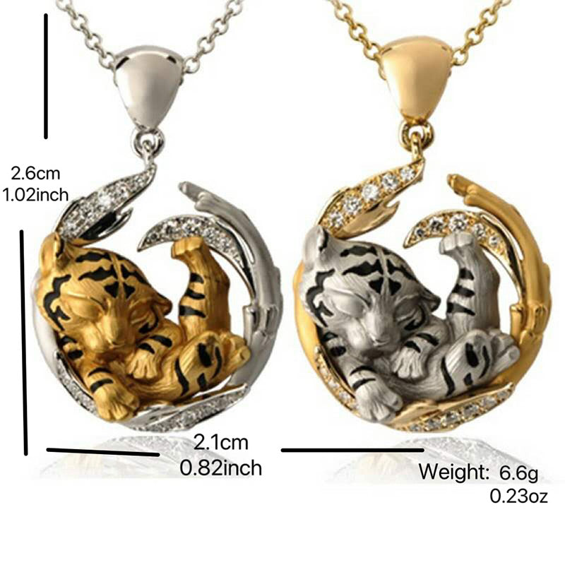 Fantasy Cute Tiger Baby Necklace