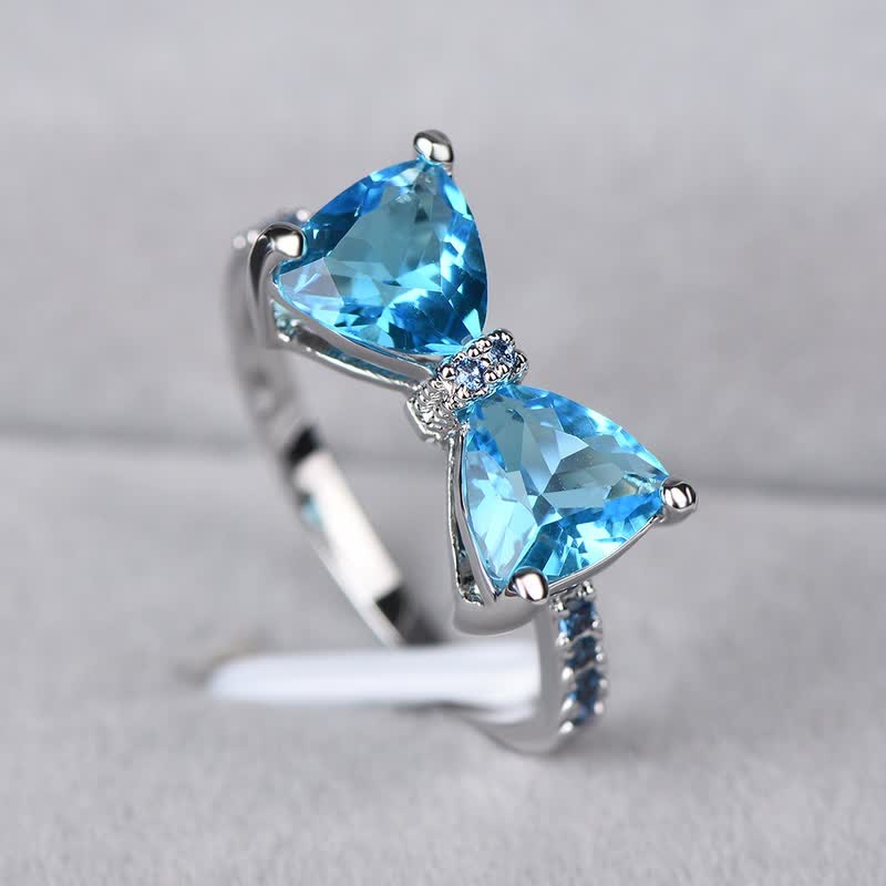 Women's Mystic Rainbow Bow Knot Ring