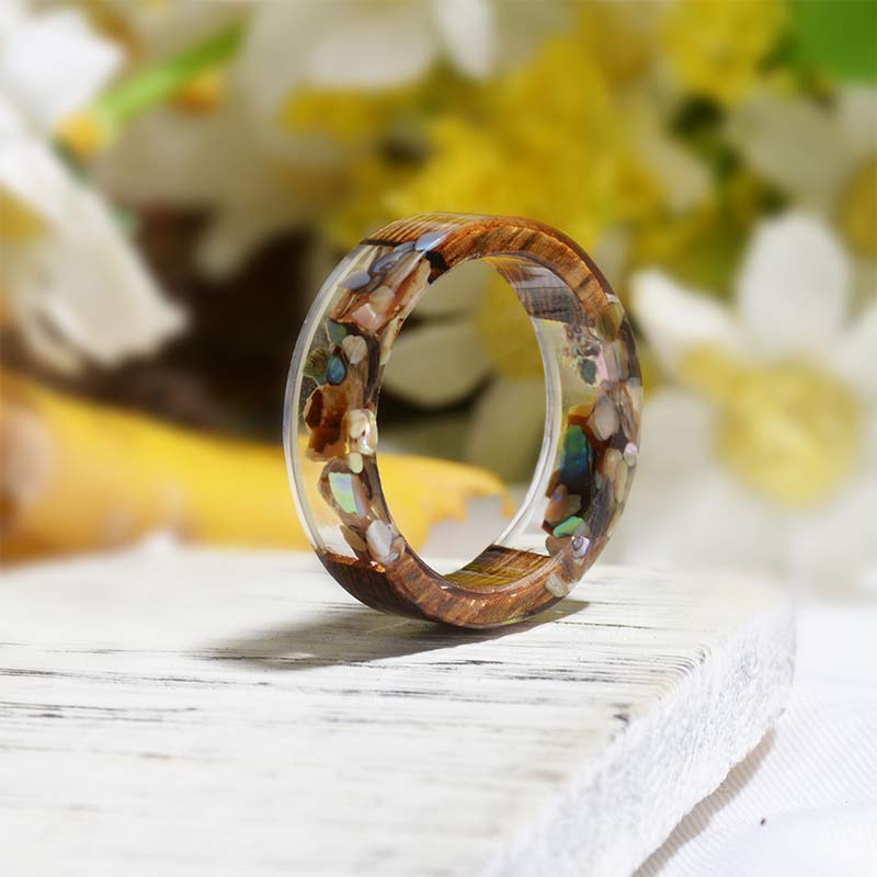 Olivenorma Intellectual & Optimistic - Handmade Wood Ring