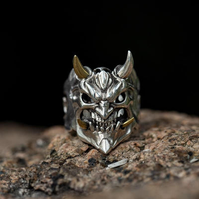 "Protect & Serve" Mask Ghost Ring