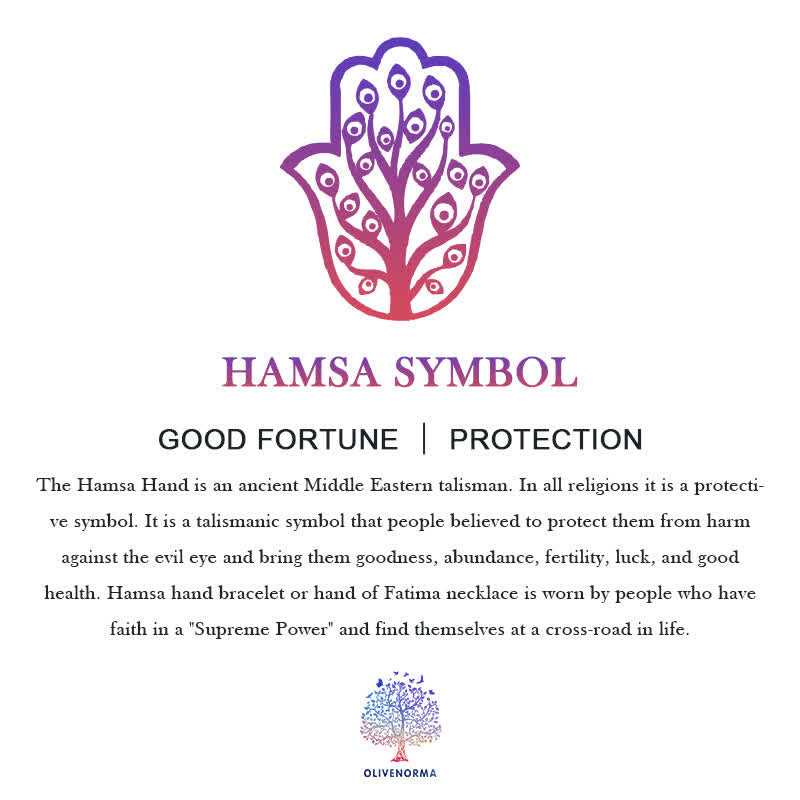 Hamsa With Evil Eye Protection Bracelet