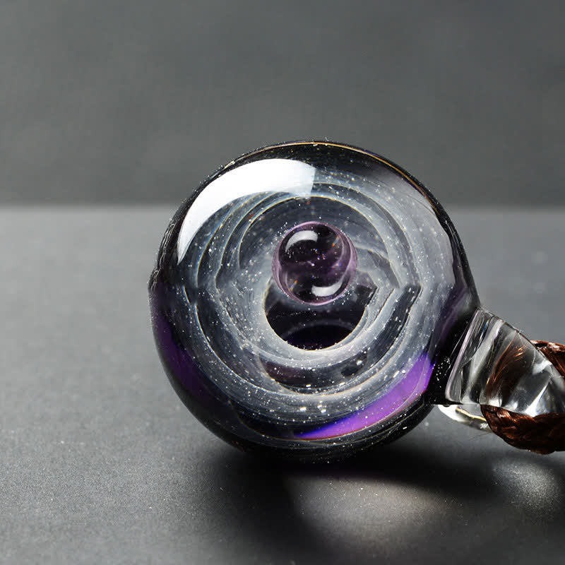 Cosmic Nebula Element Glass Necklace