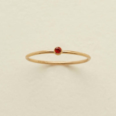 Olivenorma Birthstone 12 Month Birth Slim Ring