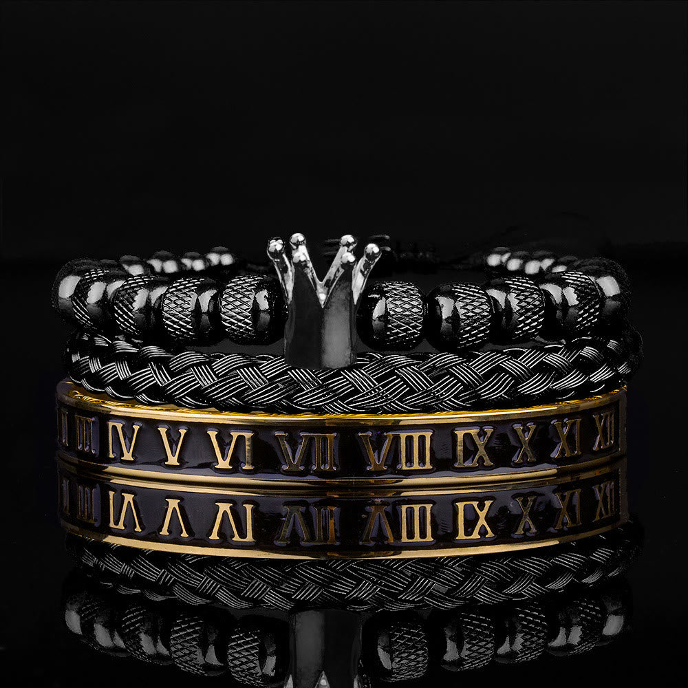 Roman Royal Crown Men Bracelet