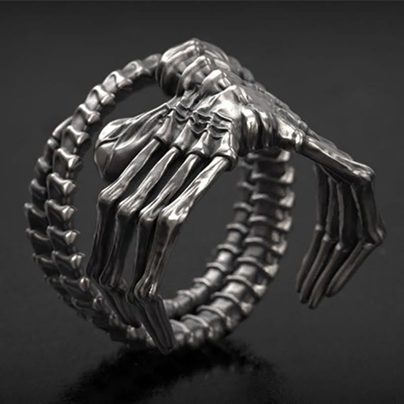 Limited Sale - Prometheus Facehugger Skull Ring