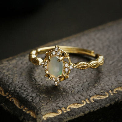 Adjustable Vintage Natural Opal Ring