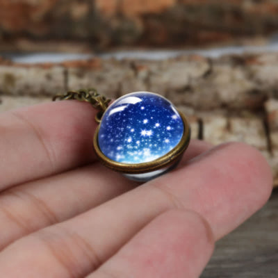 Olivenorma Solar System Universe Star Necklace