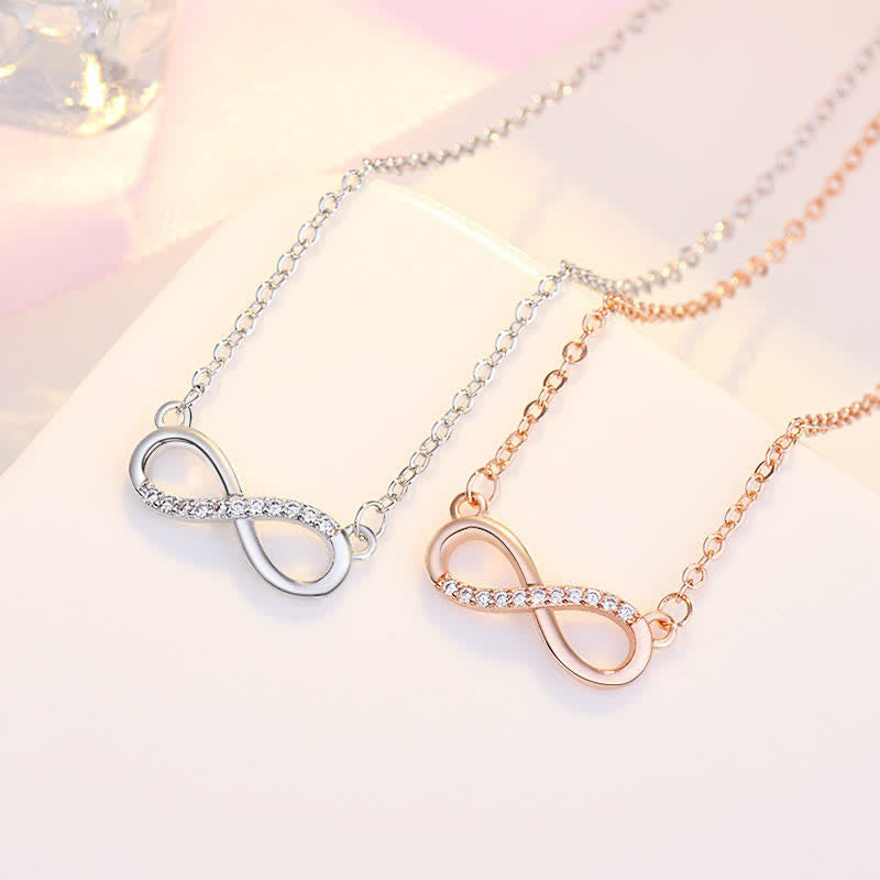 Women's Minimalist Eternity Symbol Necklace