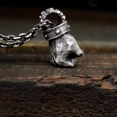 Men's Gothic Powerful Fist Fate Necklace