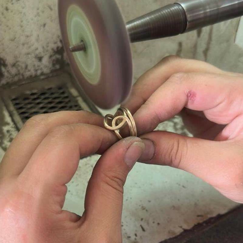 Unique Dainty Adjustable Weaved Ring