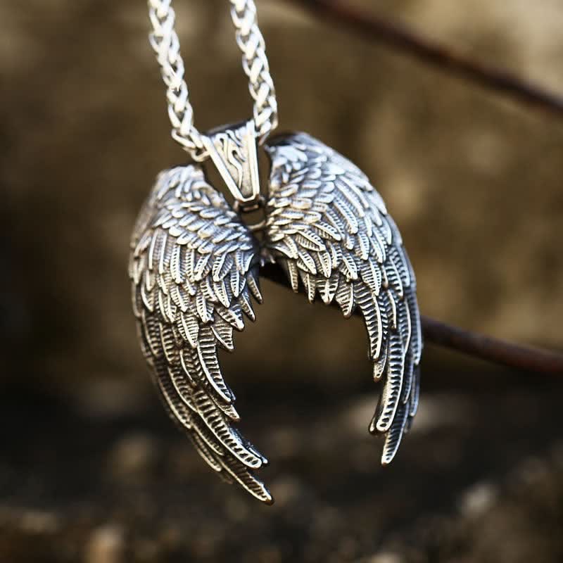 Men's Powerful Angel Wings Necklace
