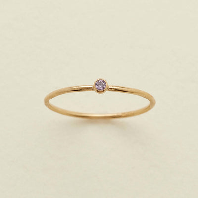 Olivenorma Birthstone 12 Month Birth Slim Ring