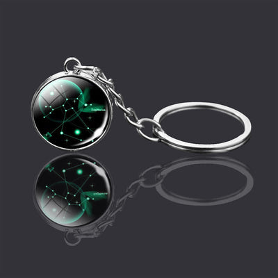 Glass 12 Stars Zodiac Starry Necklace