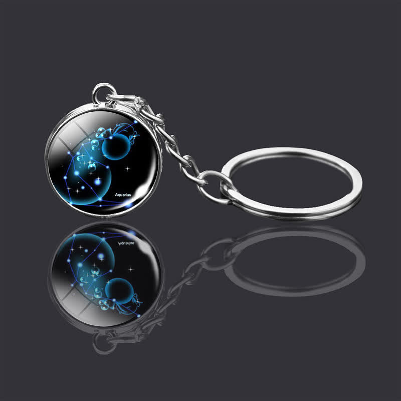 Glass 12 Stars Zodiac Starry Necklace