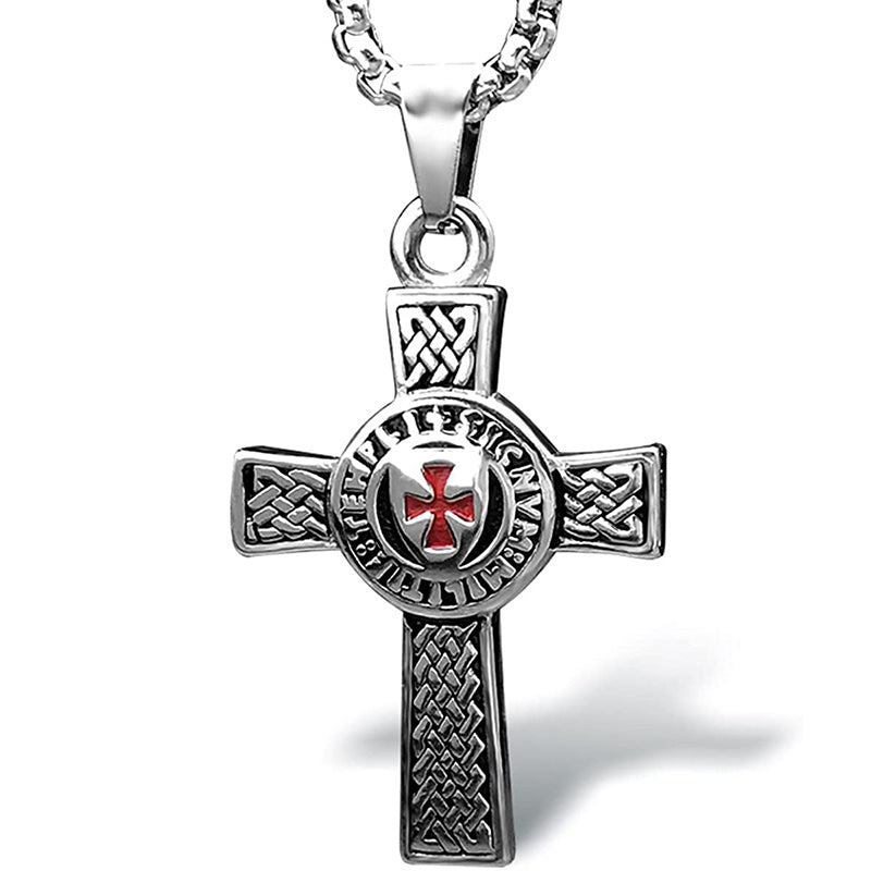 Knights Templar Cross Pendant Necklace