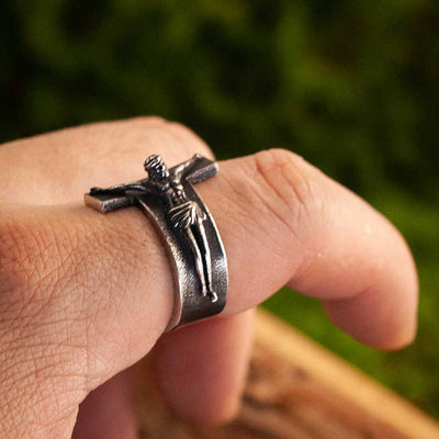 Cross Jesus Vintage Ring