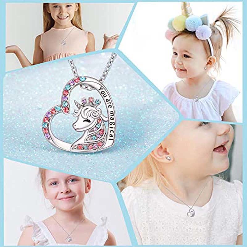 FREE Today: "You Are Magical" - Unicorn Princess Earrings and Necklace