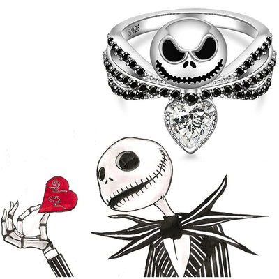 Creative Skull Heart Love Ring