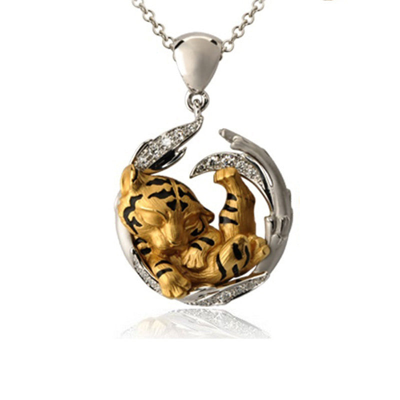 Fantasy Cute Tiger Baby Necklace