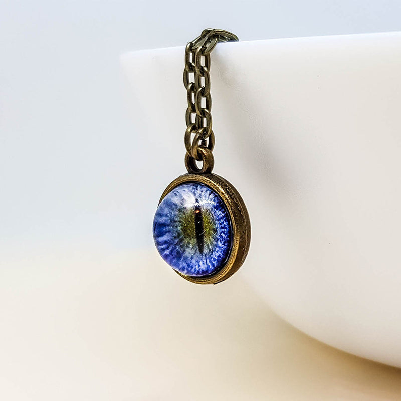 Glass Sphere Miniature Eye Necklace