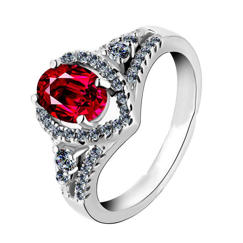 Adjustable Colored Gemstone Zircon Ring