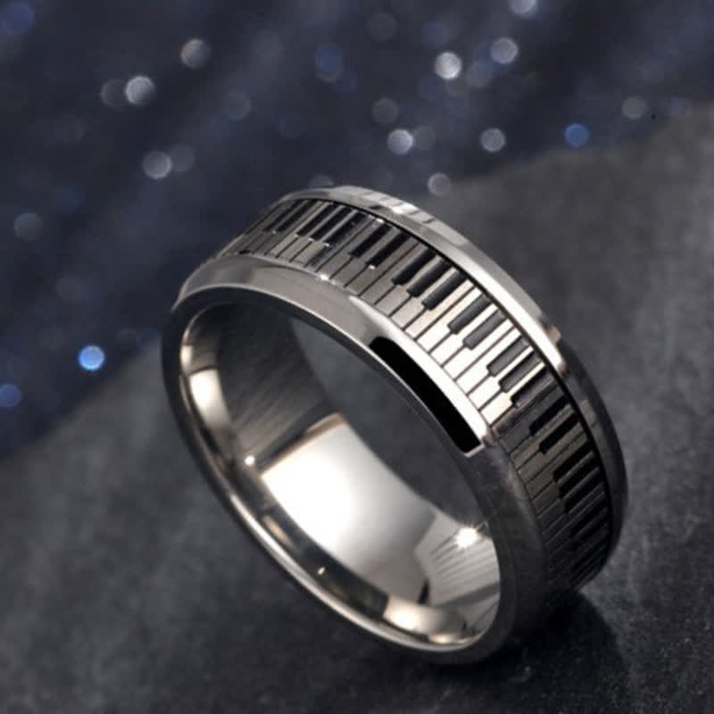 Spinner Music Piano Keyboard Ring