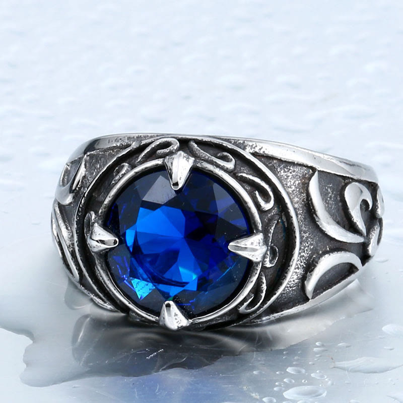 Vintage Sapphire Men's Ring