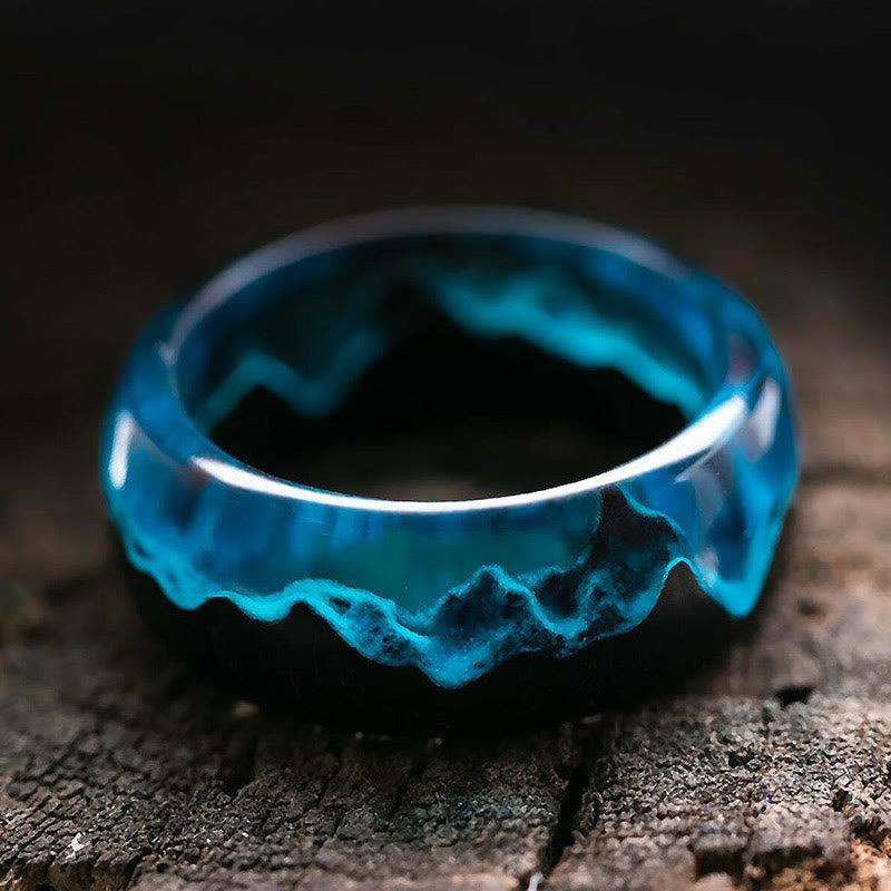 Limited Sale - Wood Resin Glow Ring