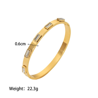 Women's Trending Gold Baguette Bracelet